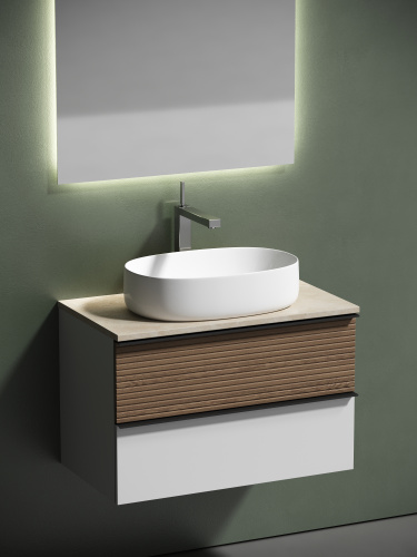 Столешница Sancos TT80A2X 80х46 накладная цвет бежевый - фото 4